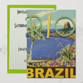 ブラジル – リオデジャネイロ 招待状 (正面/裏面)