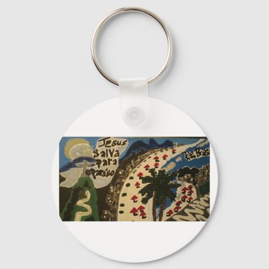 ブラジル/リオ・キーチェーン/クリスチャン キーホルダー (正面)