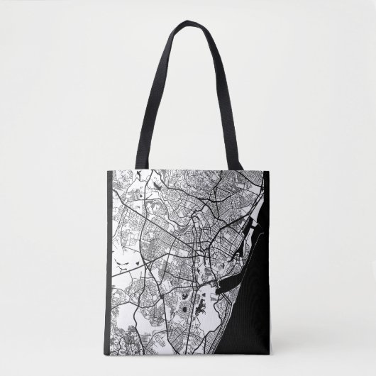 ブラジル レシフェ市地図 トートバッグ (正面)