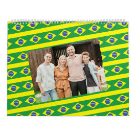 ブラジル | 写真の追加ブラジル国旗2025 カレンダー