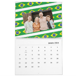 ブラジル | 写真の追加ブラジル国旗2025 カレンダー