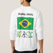 ブラジル 名前入り ブラジル国旗 スウェットシャツ (裏面)
