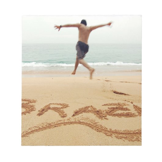 ブラジル.水着を着た素裸の男 ノートパッド (正面)