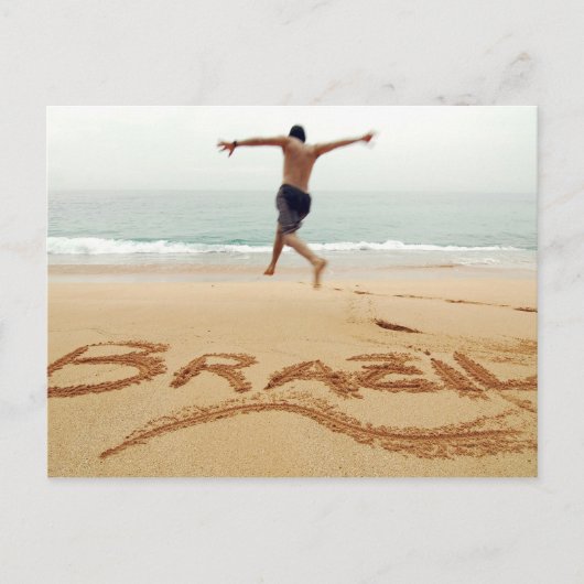 ブラジル.水着を着た素裸の男 ポストカード (正面)