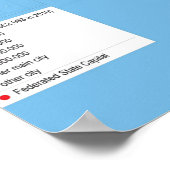 ブラジル:物理地図… ポスター (角)