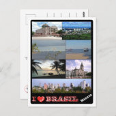 ブラジル – 私の愛 – マナウス –  ポストカード (正面/裏面)