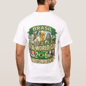 ブラジル FIFA ワールドカップ 2026 Tシャツ (裏面)