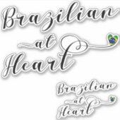 ブラジルAtハート シール (正面)