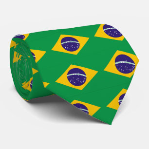ブラジルBandeiraの旗はブラジルをします ネクタイ