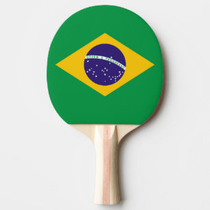 ブラジルBandeiraの旗はブラジルをします 卓球ラケット