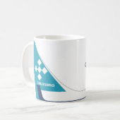 ブラジルCruzeiroヴィンテージロゴ コーヒーマグカップ (正面左)