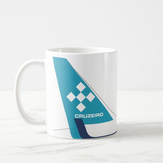 ブラジルCruzeiroヴィンテージロゴ コーヒーマグカップ (左)