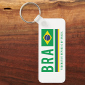 ブラジルISOコードアルファ3デザイン キーホルダー (正面)