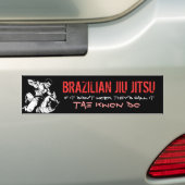 ブラジルJIU JITSU バンパーステッカー (車上)