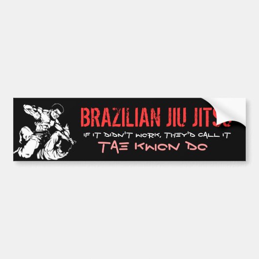 ブラジルJIU JITSU バンパーステッカー (正面)