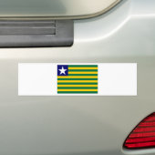 ブラジルPiauiacuteの旗 バンパーステッカー (車上)