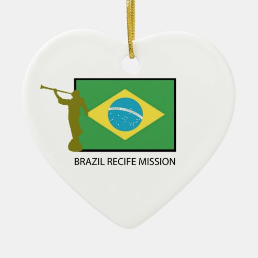 ブラジルRECIFEの代表団LDS セラミックオーナメント (正面)