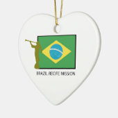 ブラジルRECIFEの代表団LDS セラミックオーナメント (左)