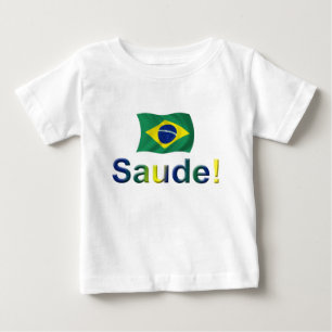ブラジルSaude! ベビーTシャツ