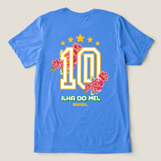 ブラジルTシャツ、Ilha do mel Brasil Tシャツ、フローラ トライブレンドＴシャツ (デザイン裏面)