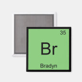 ブラジン名化学元素周期表 マグネット (正面/裏面)