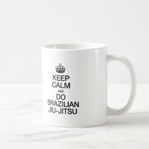 ブラジ保ル柔術の柔術と静か コーヒーマグカップ