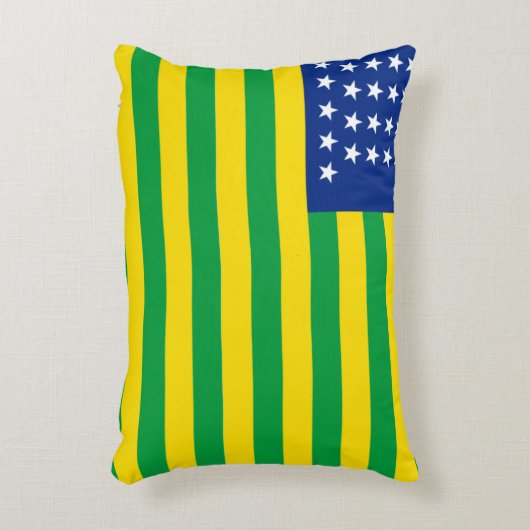 ブラジ統一されたル国旗の州 アクセントクッション (正面(垂直))