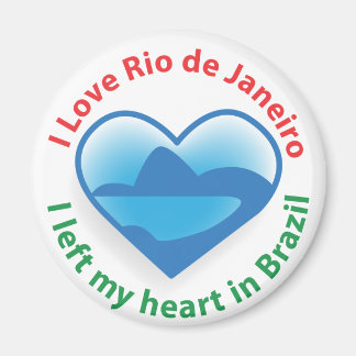 ブラジ離れルの私のハート- I Love Rio de Janeiro マグネット