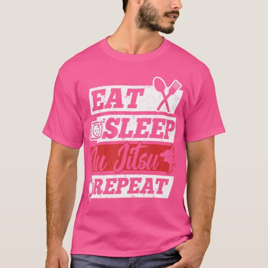 ブラジ食べル柔術のリピーター – Jiu Jitsu F Tシャツ (正面)