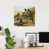 ブラスで戦闘女性と戦う ポスター (ホームオフィス)