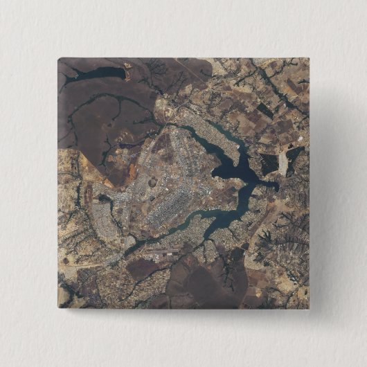 ブラスの自然色のイメージは、マジで1/2リア、ブラジル 缶バッジ (正面)