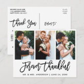 ブラスクリプト インフィニット 感謝 結婚式 3枚の写真 ポストカード (正面/裏面)