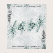 ブラスターウィンターストームゲストシーティング座席表 名刺 (外部フラット)