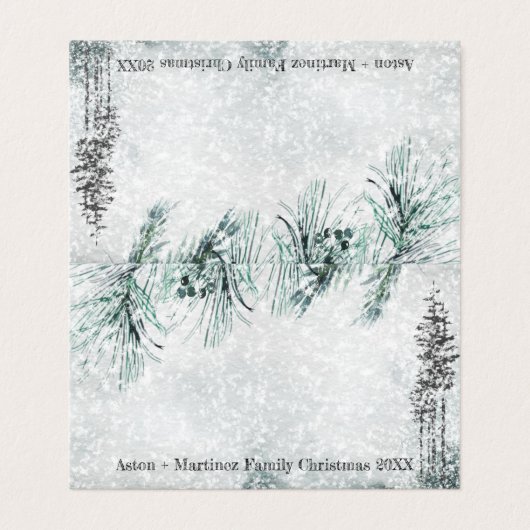 ブラスターウィンターストームゲストシーティング座席表 名刺 (外部フラット)