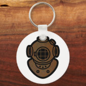 ブラスダイビングヘルメット キーホルダー (正面)