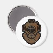 ブラスダイビングヘルメット マグネット (正面/裏面)