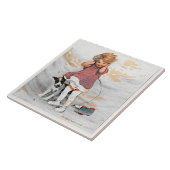 ブラステリー風ジェシー・ウィルコックス・スミス・ガールドッグ タイル (側面)