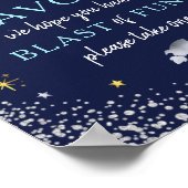 ブラストのおもしろい宇宙銀河系は誕生日ポスター ポスター (角)