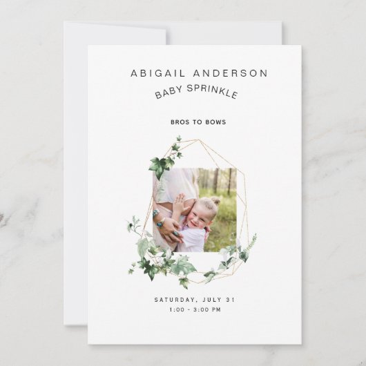 ブラストゥボーズベビー振りかけ招待状 招待状 (正面)