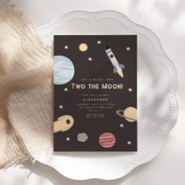 ブラストオフツーザムーンキッズ宇宙誕生日 招待状