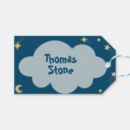 ブラストオフ宇宙冒険子供の誕生日 ギフトタグ