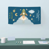 ブラストオフ宇宙冒険子供の誕生日 横断幕 (トレードショー)