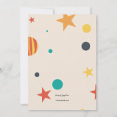 ブラストオフ宇宙招待状 招待状 (裏面)