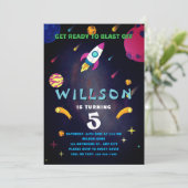 ブラストオフ宇宙誕生日 招待状 (スタンド正面)