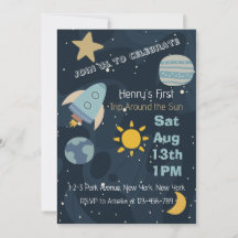 ブラストオフ最初ののまわりに旅の太陽の最初の誕生日