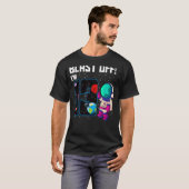 ブラストオフ私は13誕生日宇宙飛行士13宇宙パー Tシャツ (正面フル)