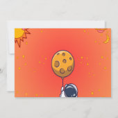 ブラストオフ誕生日招待状 | 外部空間パーティー 招待状 (裏面)