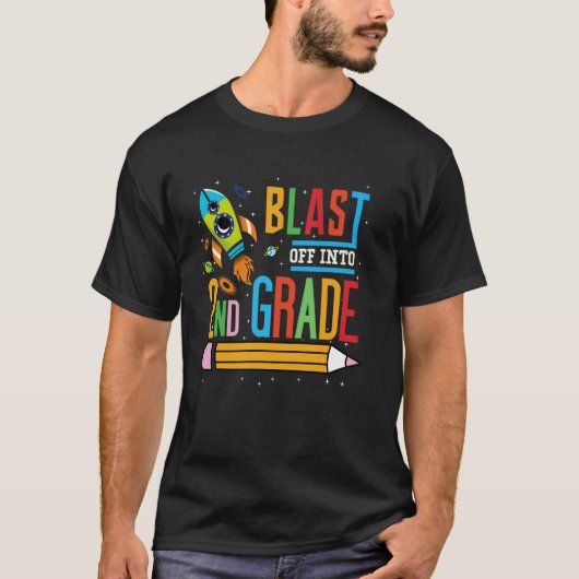 ブラストオフ2級新学期ロケットティー Tシャツ (正面)