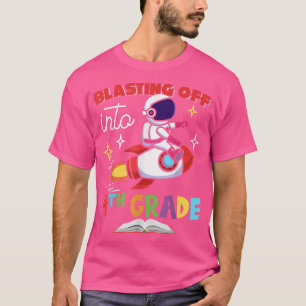 ブラストオフ4年生の日に新学期Roc Tシャツ