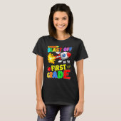 ブラストオフFirst Grade新学期先生 Tシャツ (正面フル)